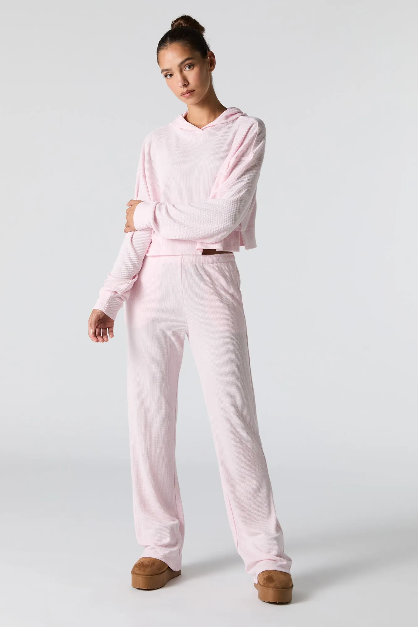 Haut à capuchon en tricot thermal sold by Urban Planet product image thumbnail 3