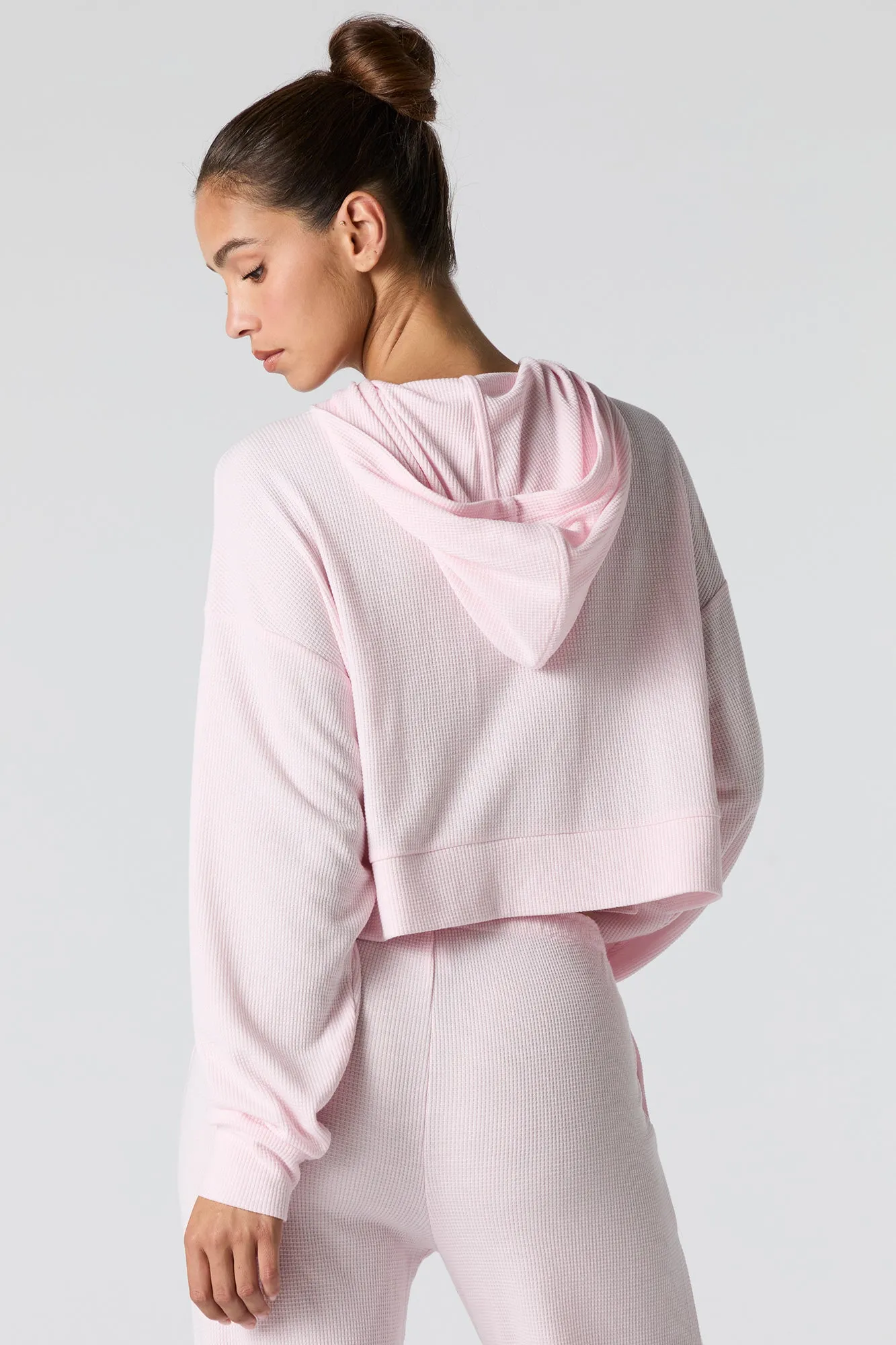 Haut à capuchon en tricot thermal sold by Urban Planet product image thumbnail 2