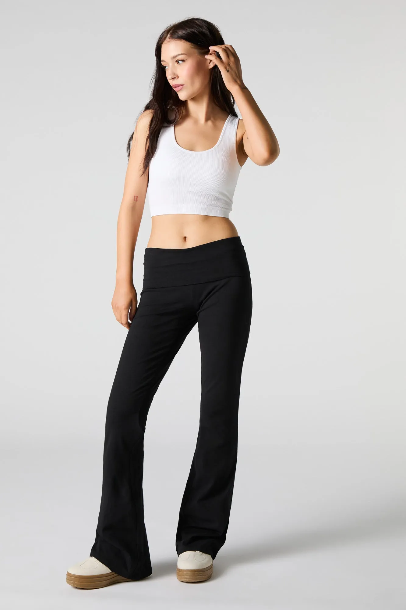 Foldover Flare Pant sold by Urban Planet product image thumbnail 4