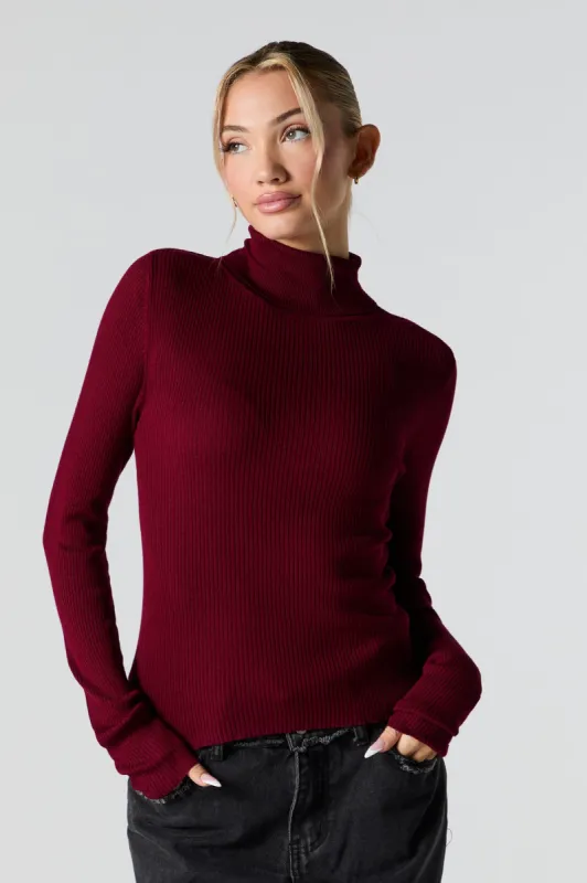 Ribbed Knit Turtleneck Sweater sold by Urban Planet