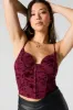Floral Hook and Eye Corset Tank sold by Urban Planet