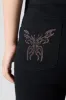 Butterfly Embroidered Pocket Flare Pant sold by Urban Planet