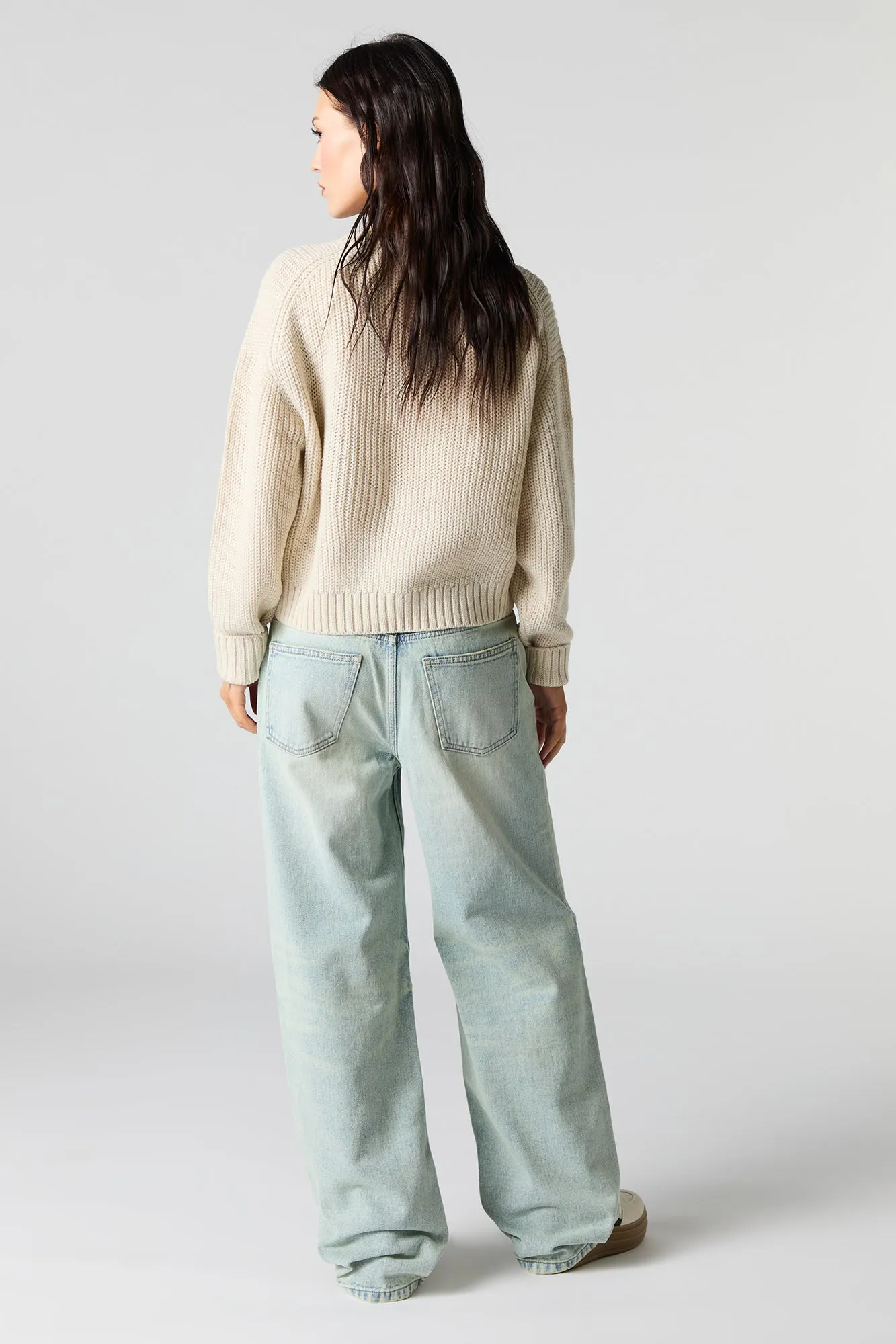 Vintage Light Wash Low Rise Skater Jean sold by Urban Planet product image thumbnail 3