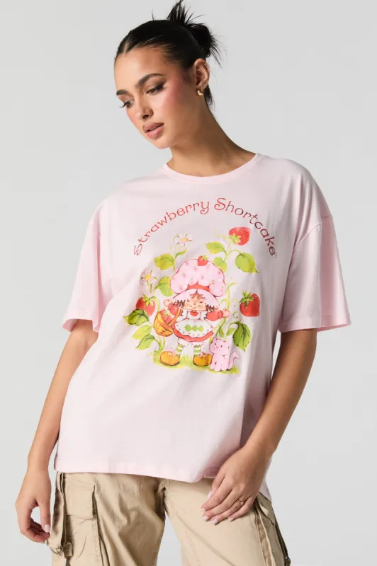 T-shirt coupe garçonne à imprimé Strawberry Shortcake sold by Urban Planet
