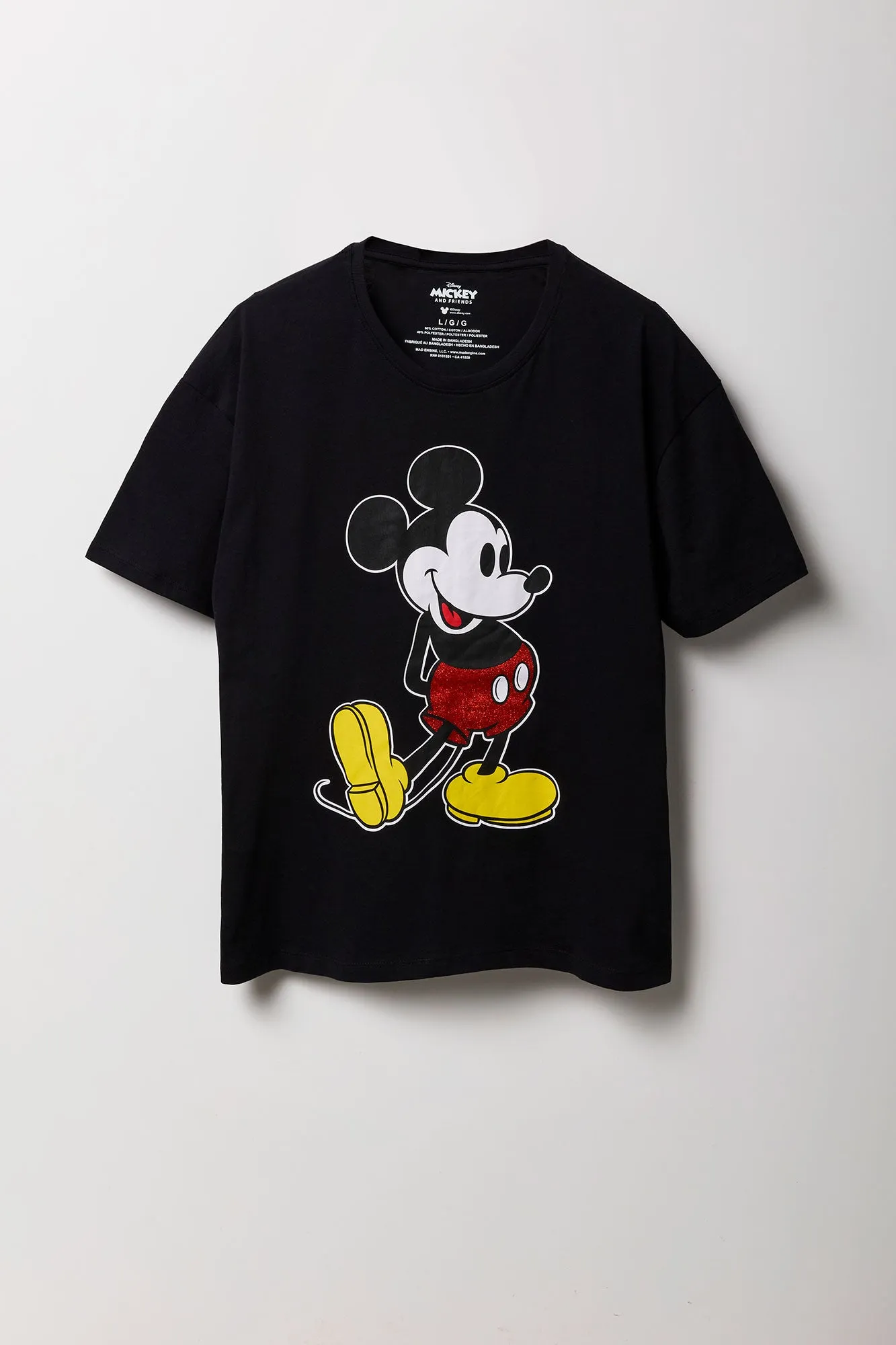Mickey Mouse Graphic Boyfriend T-Shirt sold by Urban Planet product image thumbnail 4