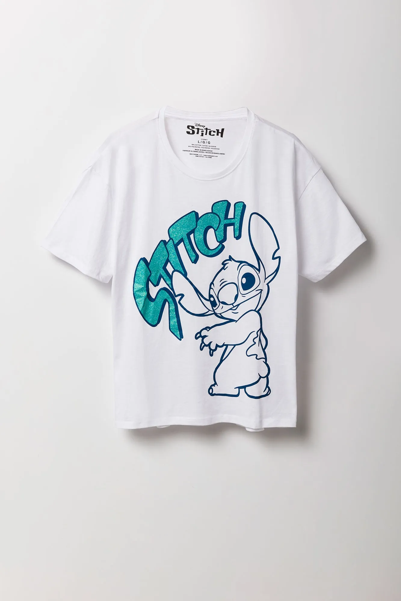 Stitch Graphic Boyfriend T-Shirt sold by Urban Planet product image thumbnail 4
