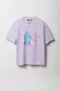 T-shirt coupe garçonne à imprimé Stitch & Angel Love sold by Urban Planet