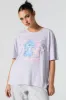 T-shirt coupe garçonne à imprimé Stitch & Angel Love sold by Urban Planet