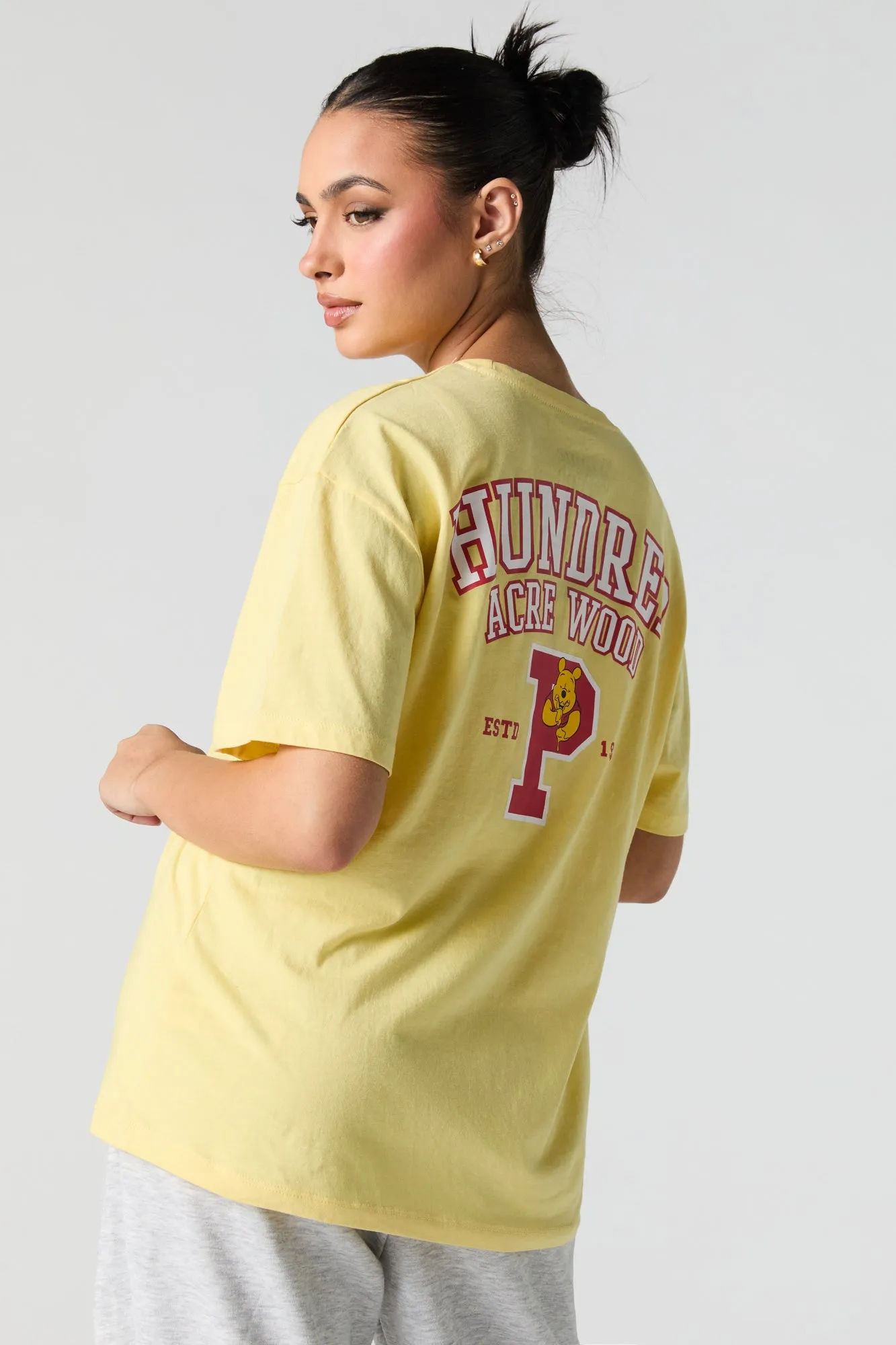 Winnie the Pooh Graphic Boyfriend T-Shirt sold by Urban Planet product image thumbnail 2