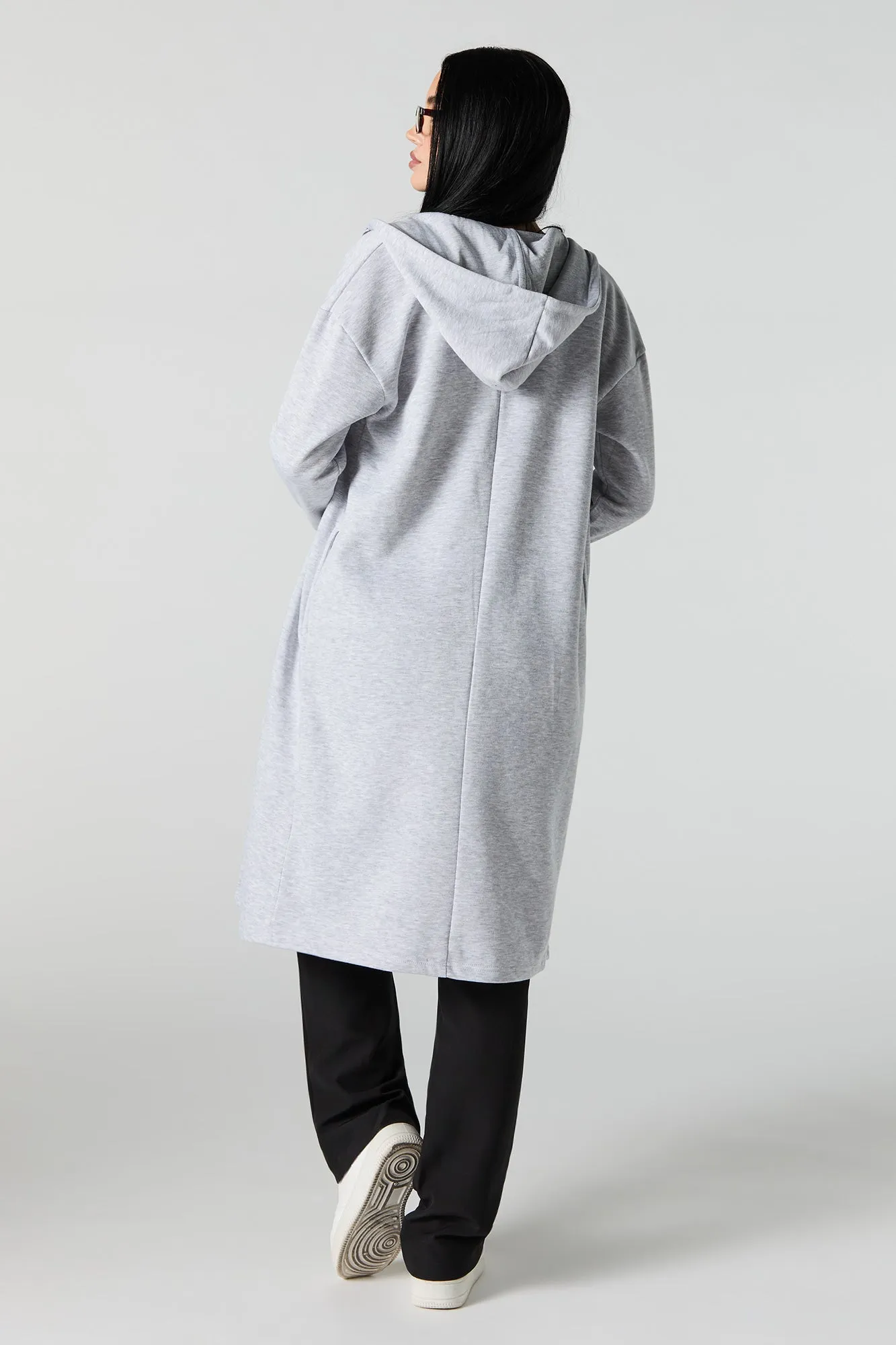 Blouson long en molleton ouvert à l'avant sold by Urban Planet product image thumbnail 3