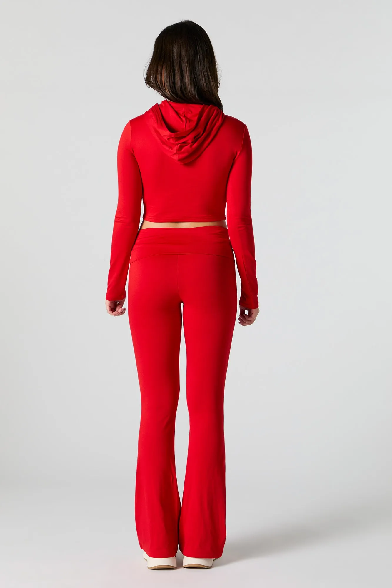 Legging Active doux à jambe évasée avec taille pliée sold by Urban Planet product image thumbnail 3