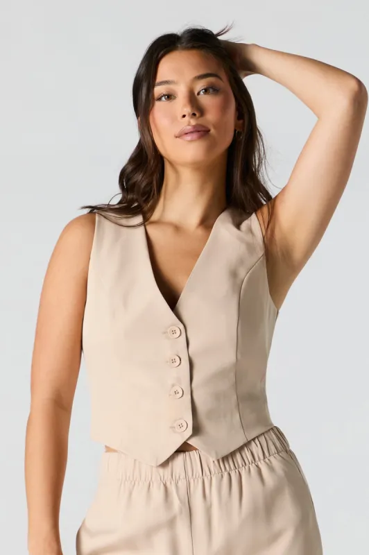 Veste boutonnée à encolure en V sold by Urban Planet