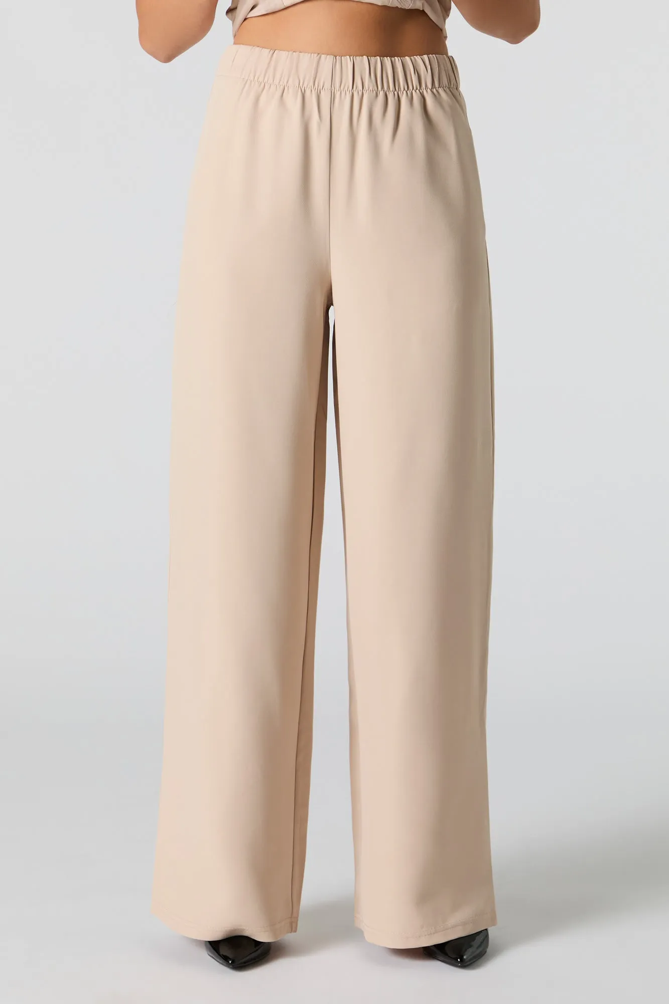 Elastic Waist Wide Leg Dress Pant sold by Urban Planet product image thumbnail 2