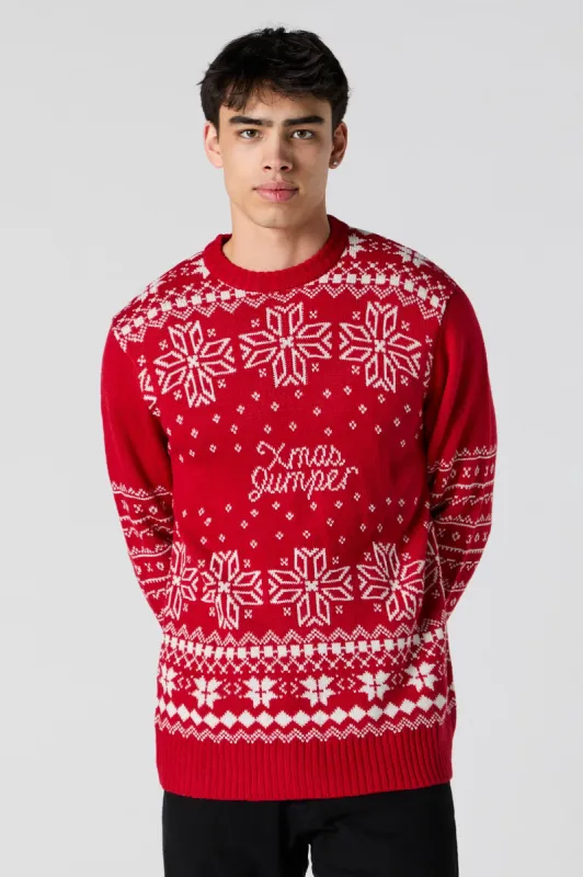 Chandail de Noël en tricot jacquard à imprimé Xmas Jumper sold by Urban Planet