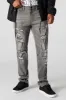 Grey Wash Distressed Slim Jean sold by Urban Planet