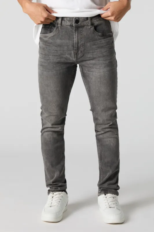 Jean mince délavé gris sold by Urban Planet