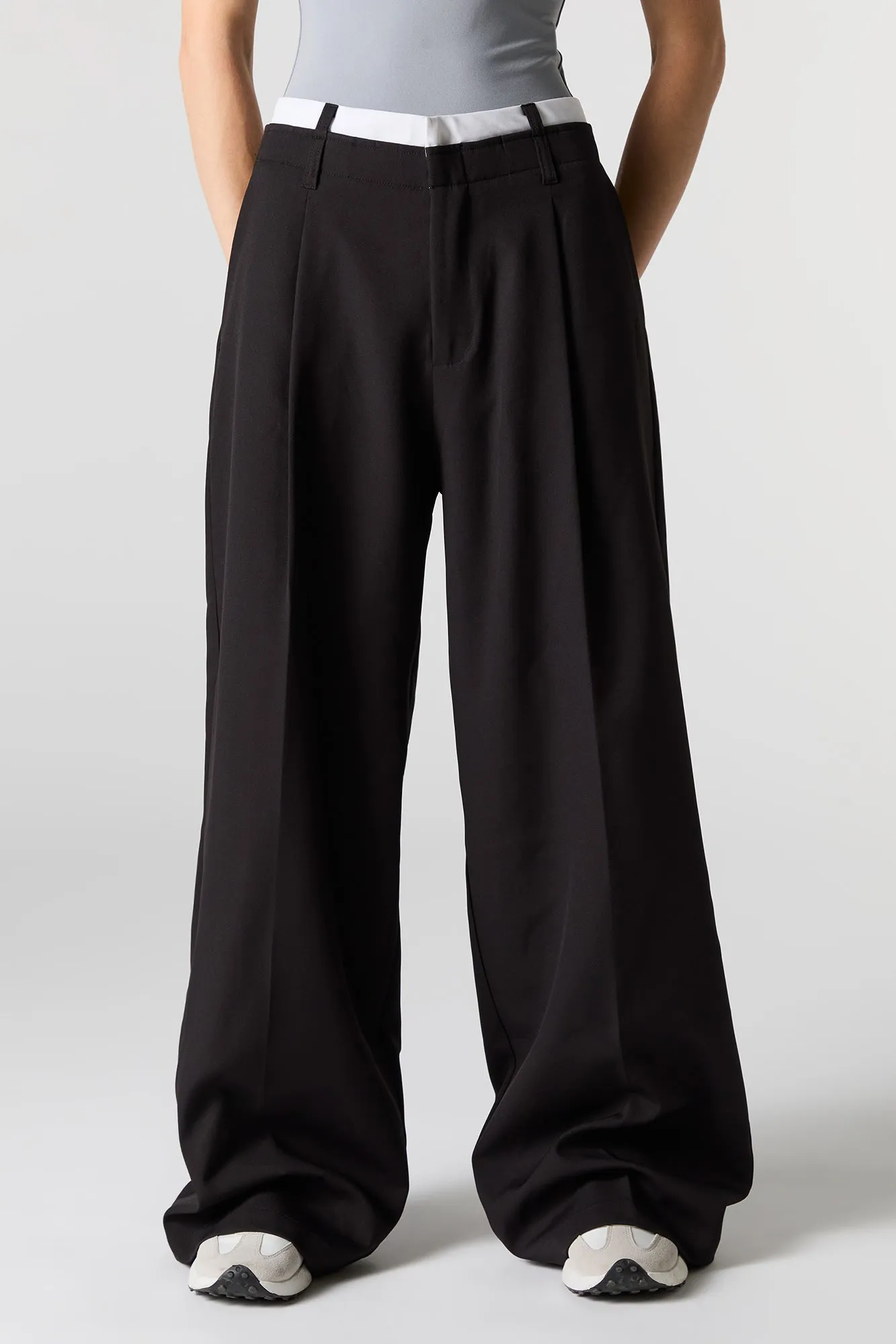 Layered Waist Baggy Dress Pant sold by Urban Planet product image thumbnail 2