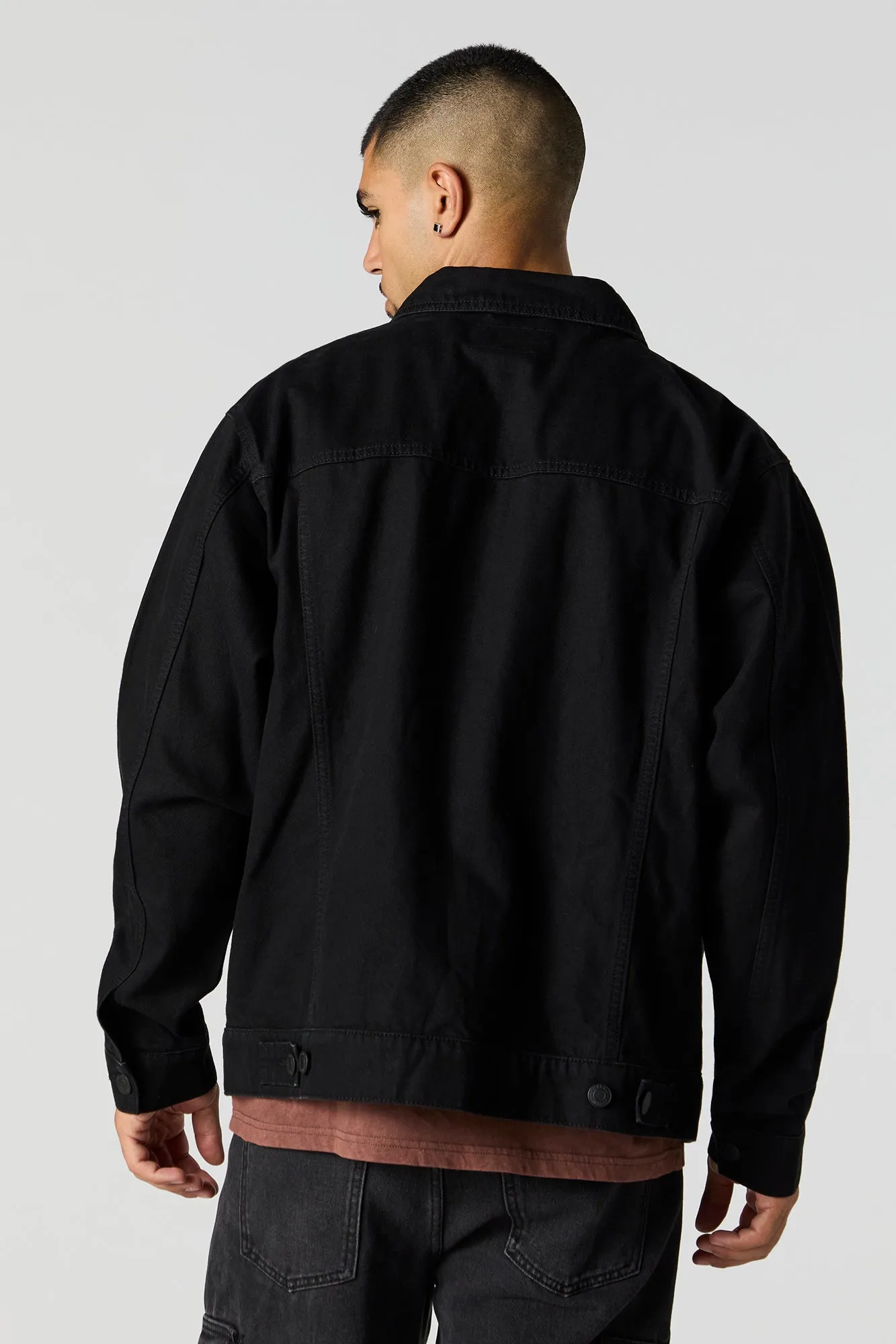 Blouson en denim délavé foncé sold by Urban Planet product image thumbnail 3