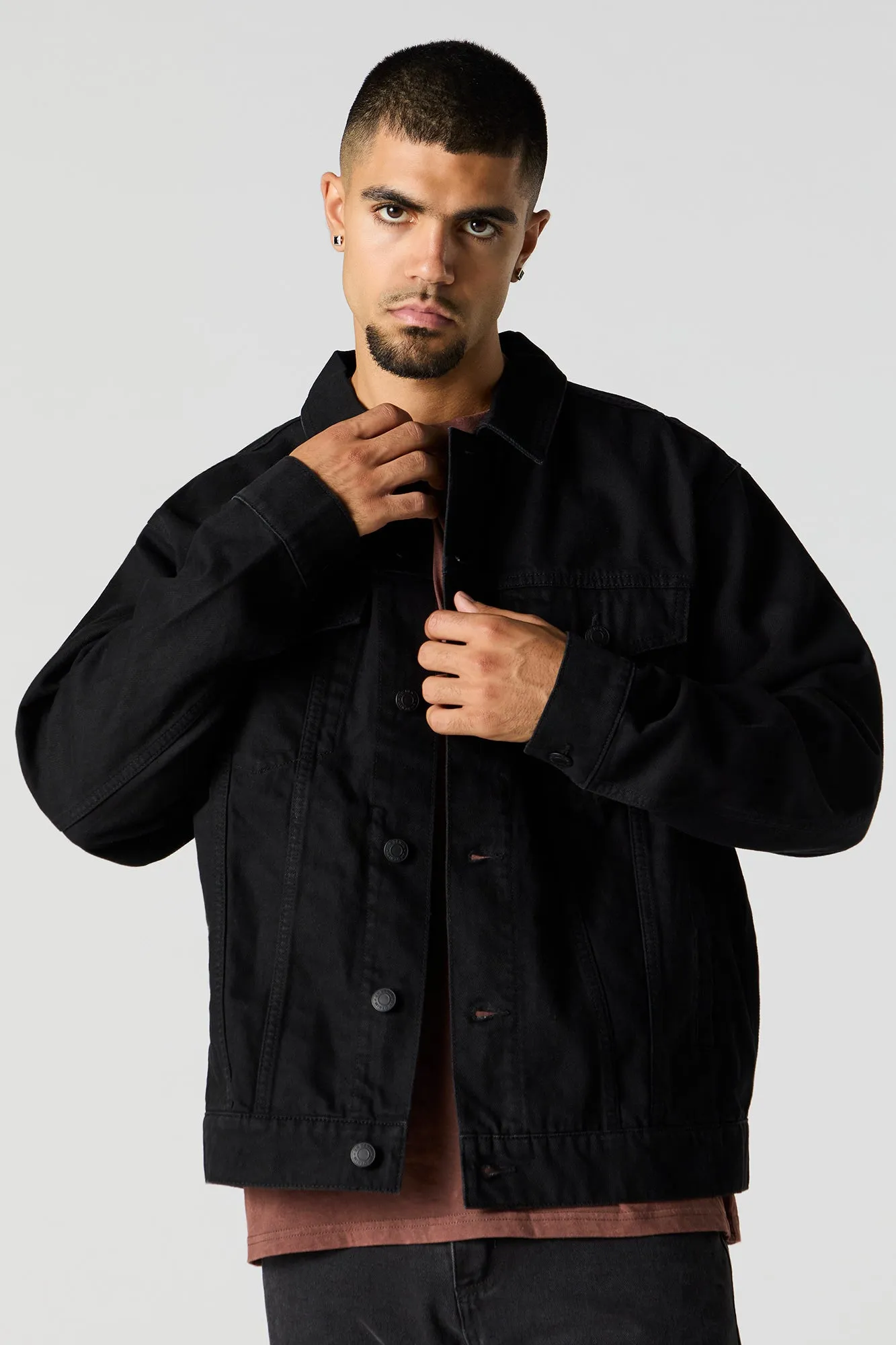 Blouson en denim délavé foncé sold by Urban Planet product image thumbnail 2