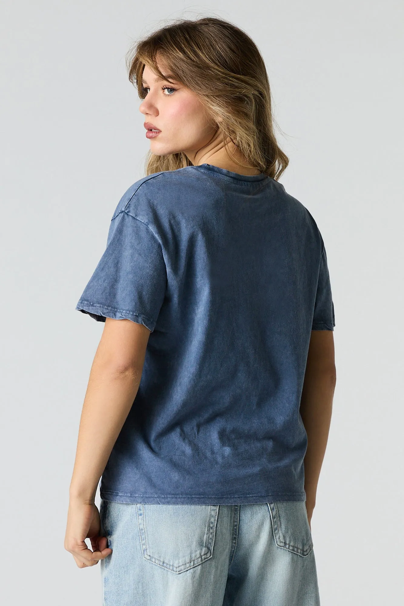 Inner Peace Graphic Washed Boyfriend T-Shirt sold by Urban Planet product image thumbnail 2