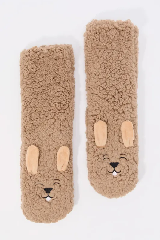 Pantoufles-chaussettes Personnage en Sherpa sold by Urban Planet