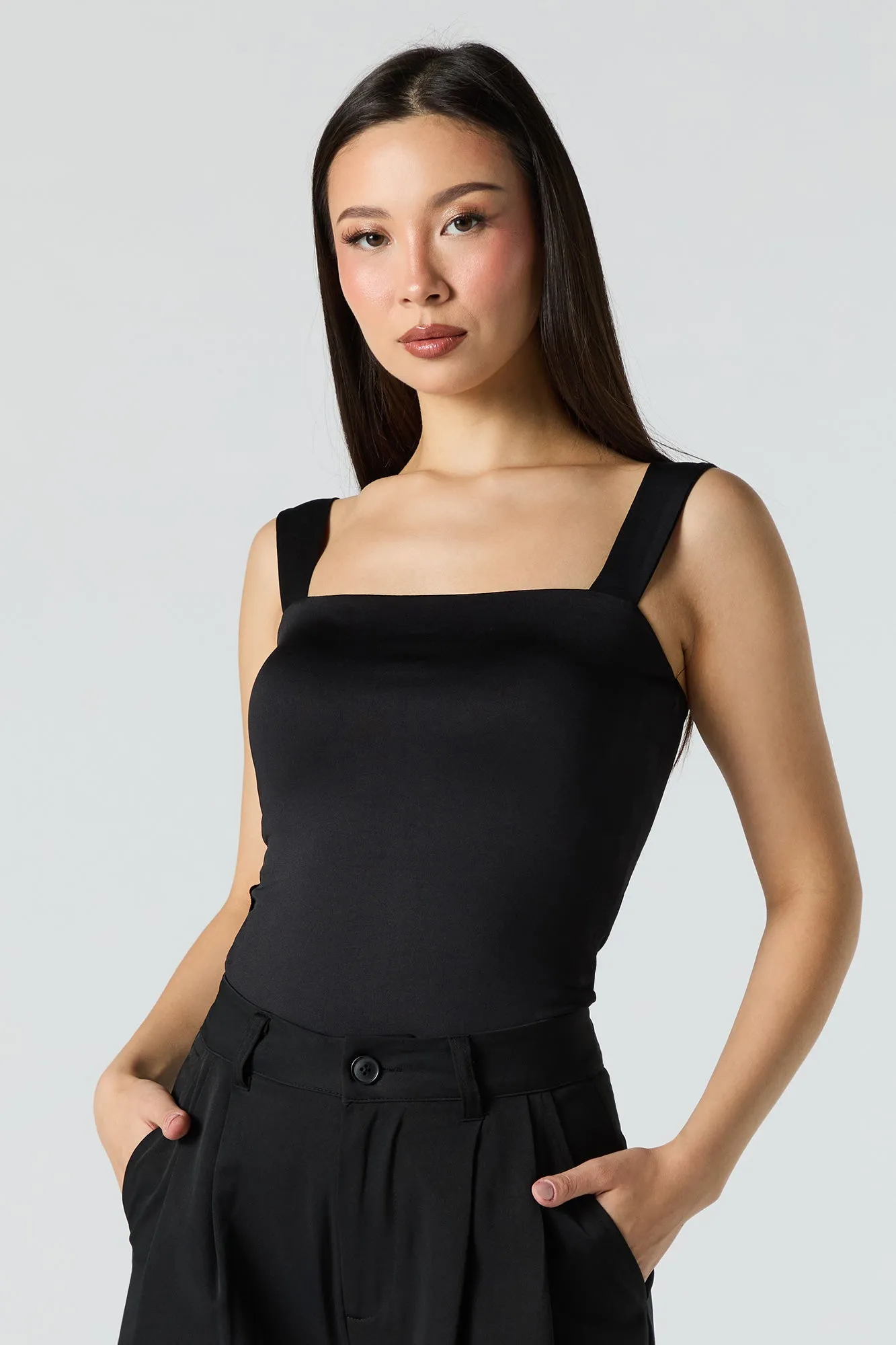 Contour Square Neck Tank Bodysuit sold by Urban Planet product image thumbnail 5