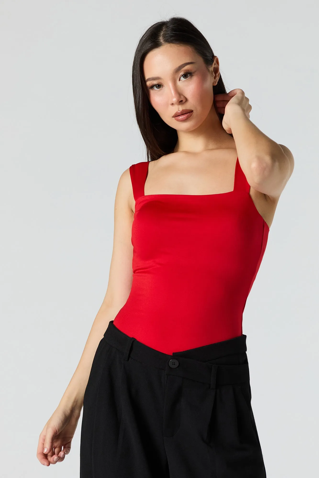 Contour Square Neck Tank Bodysuit sold by Urban Planet