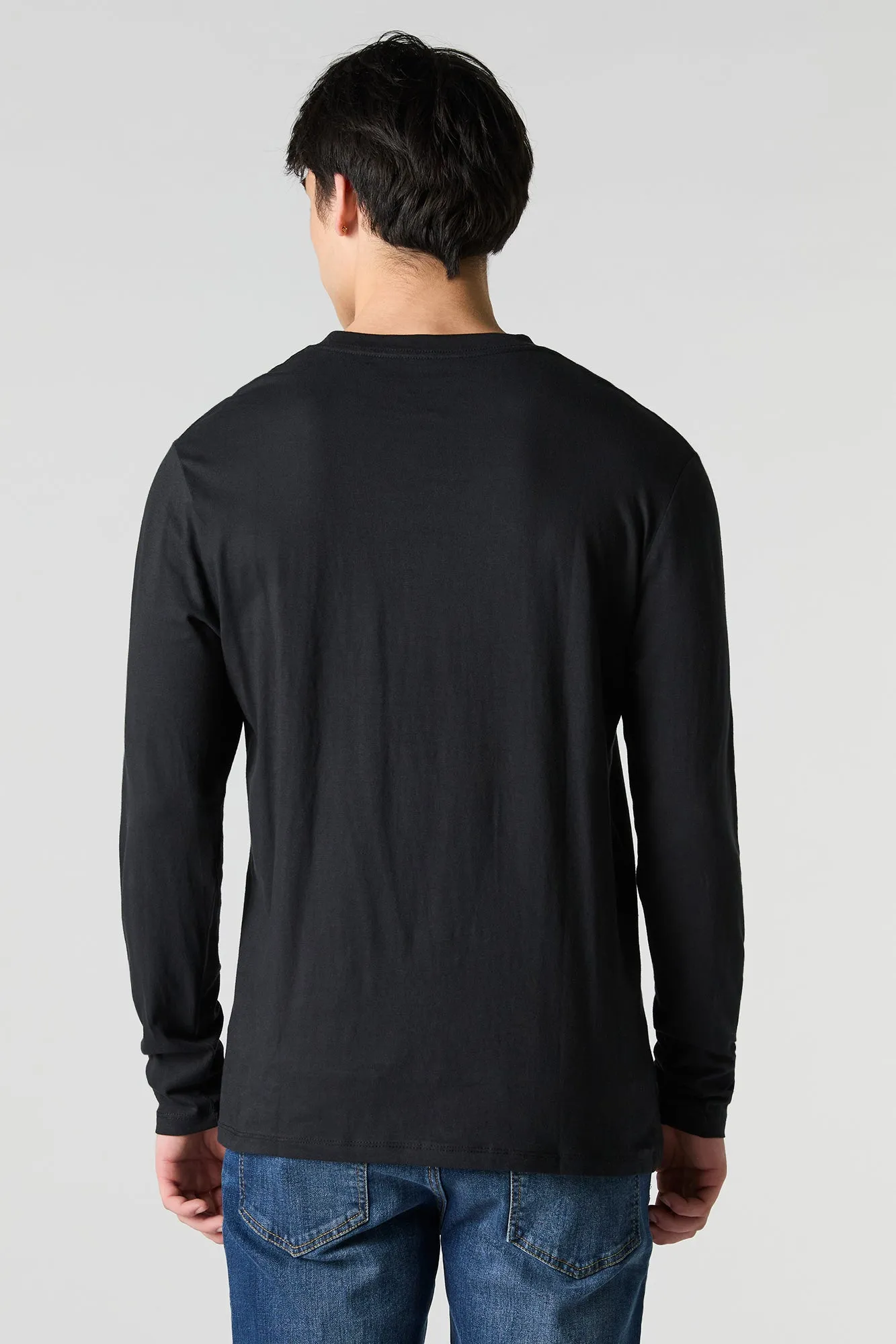 Solid Crewneck Long Sleeve Top sold by Urban Planet product image thumbnail 5