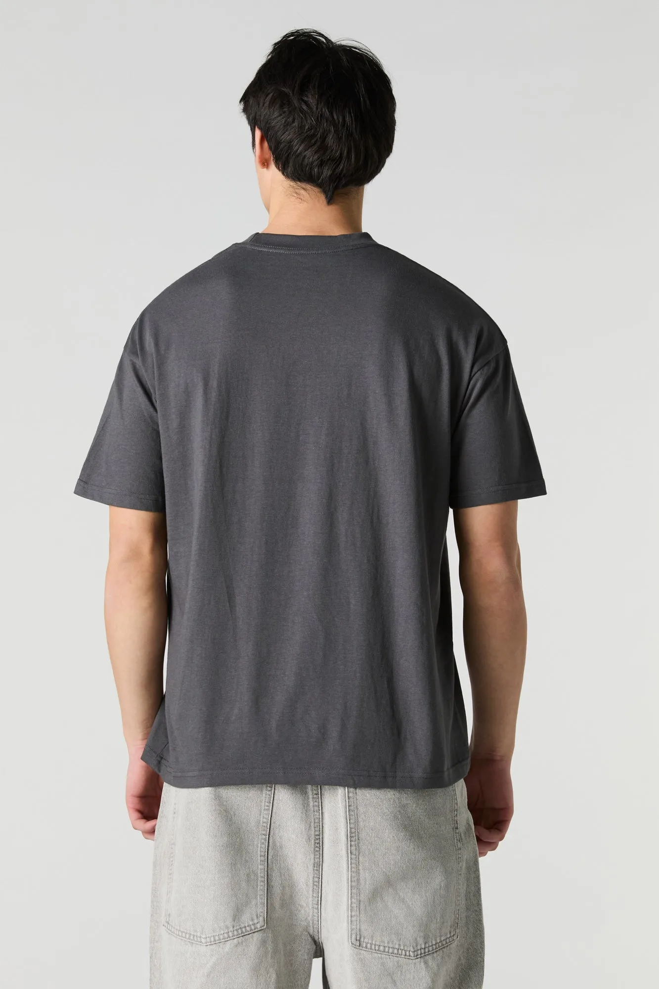 Solid Relaxed Crewneck T-Shirt sold by Urban Planet product image thumbnail 5