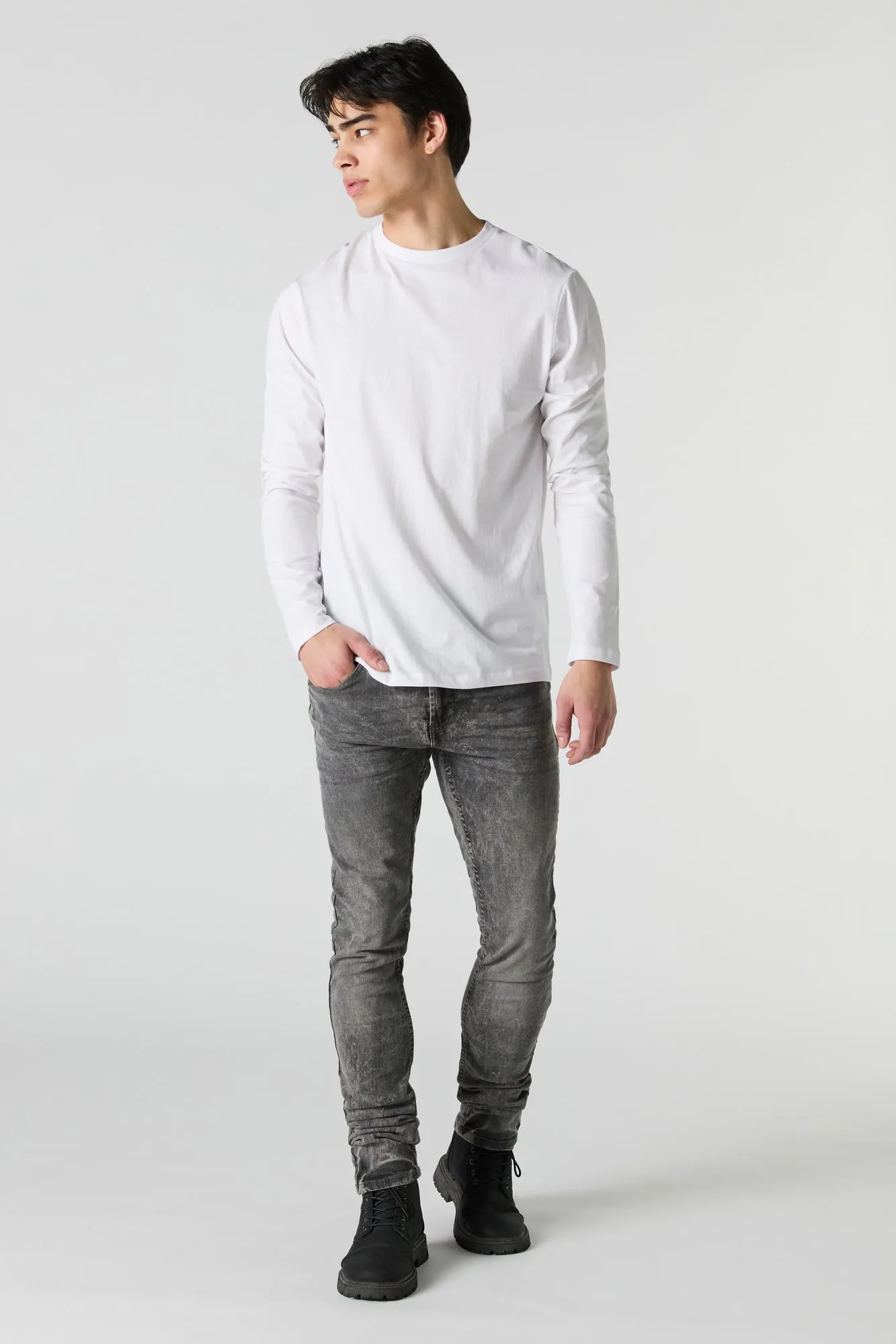 Grey Washed Skinny Jean sold by Urban Planet product image thumbnail 2