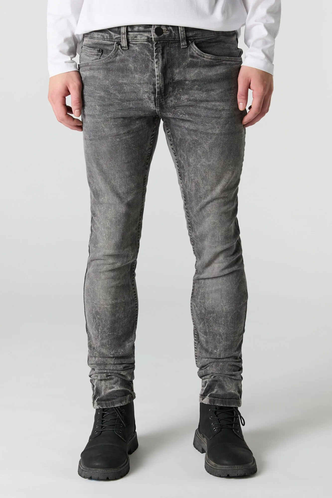 Grey Washed Skinny Jean sold by Urban Planet