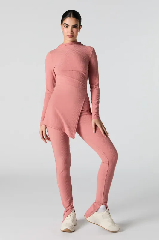Legging côtelé avec fente sold by Urban Planet