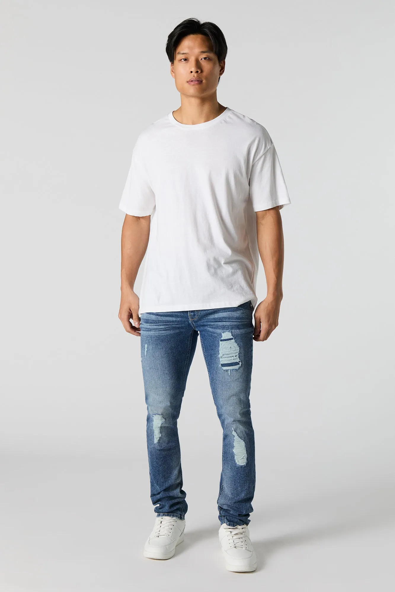 Medium Vintage Wash Distressed Slim Jean sold by Urban Planet product image thumbnail 2