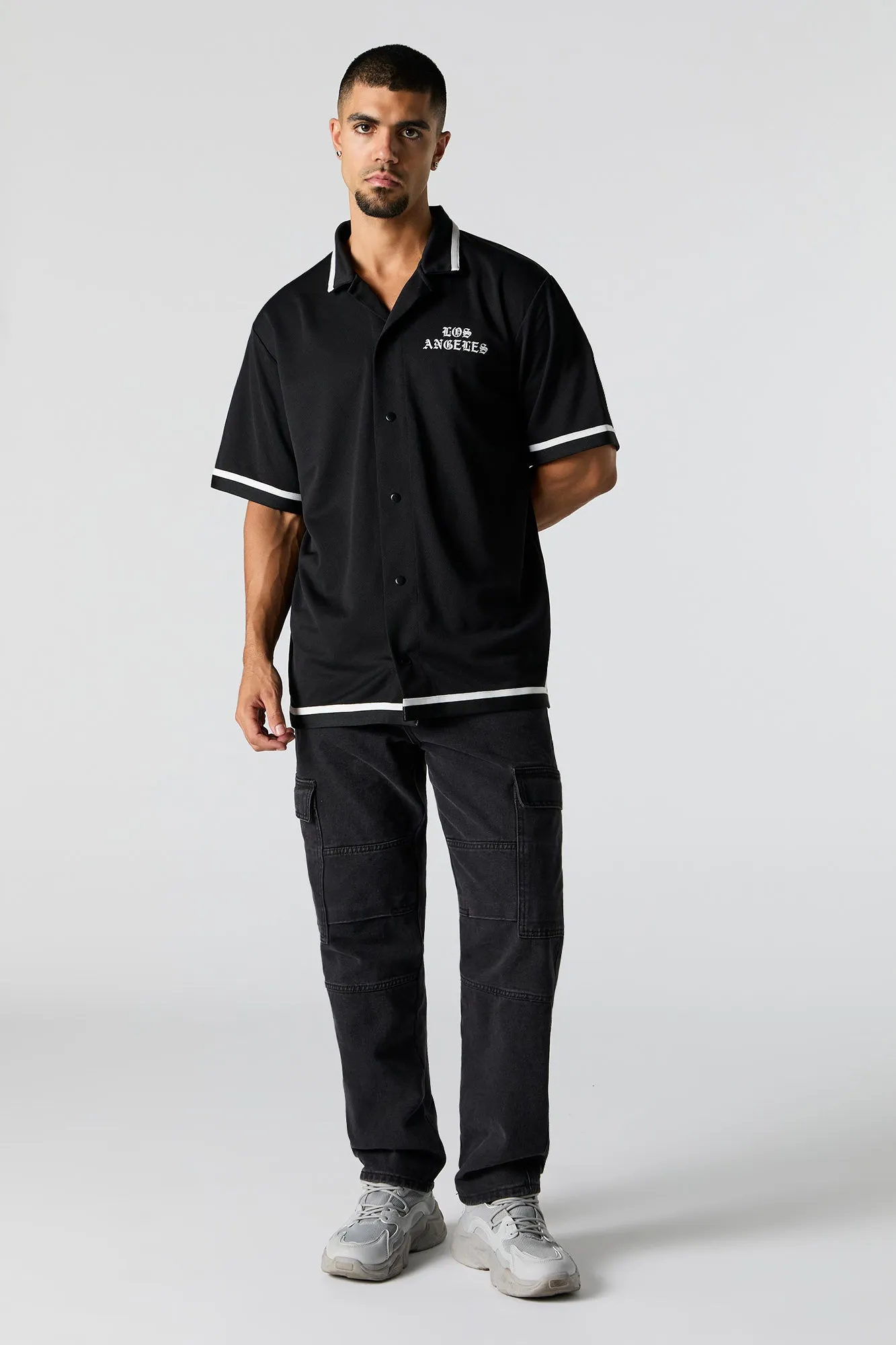 Jersey de baseball en filet à imprimé Los Angeles sold by Urban Planet product image thumbnail 2