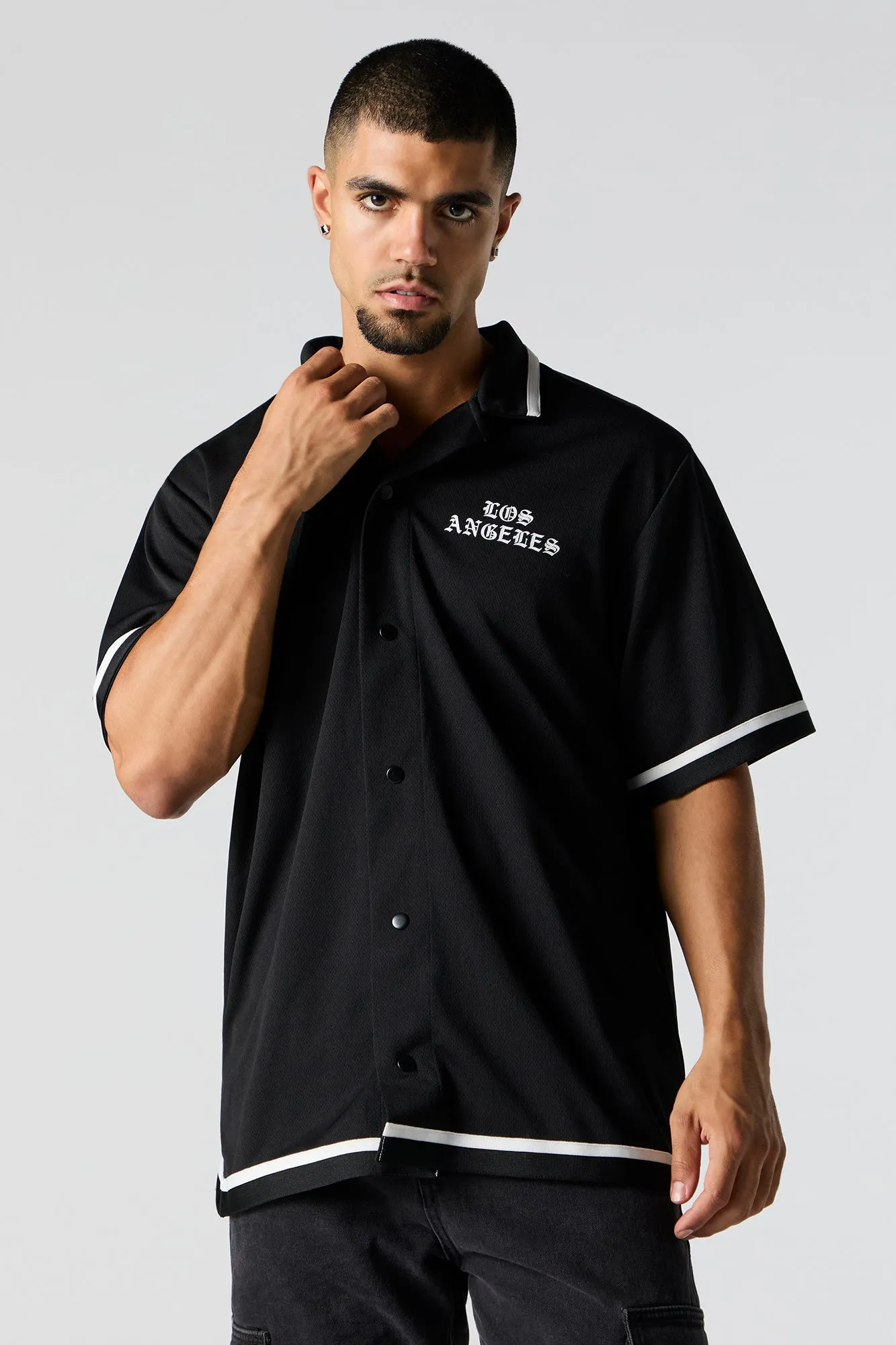 Jersey de baseball en filet à imprimé Los Angeles sold by Urban Planet