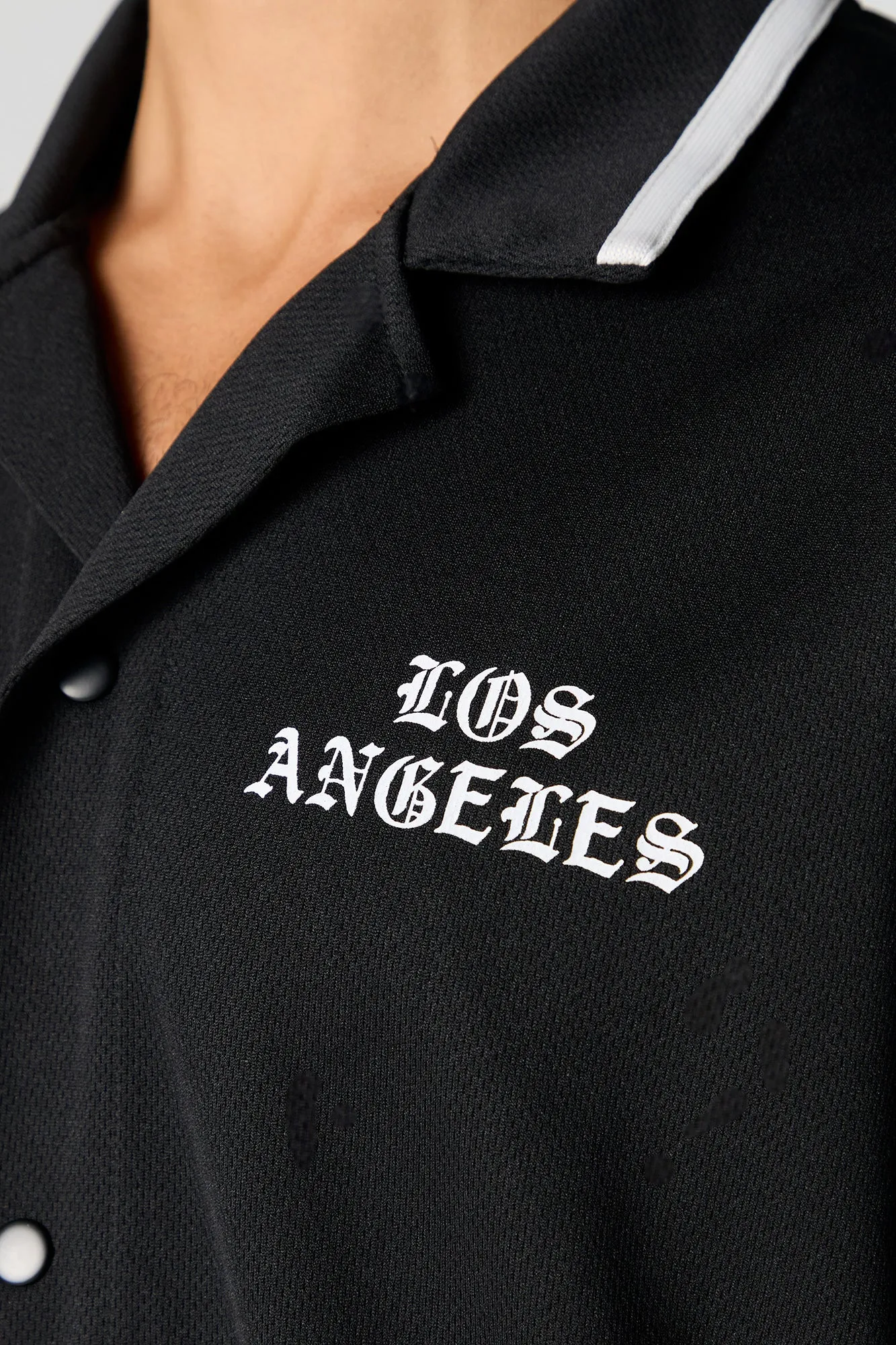 Jersey de baseball en filet à imprimé Los Angeles sold by Urban Planet product image thumbnail 4