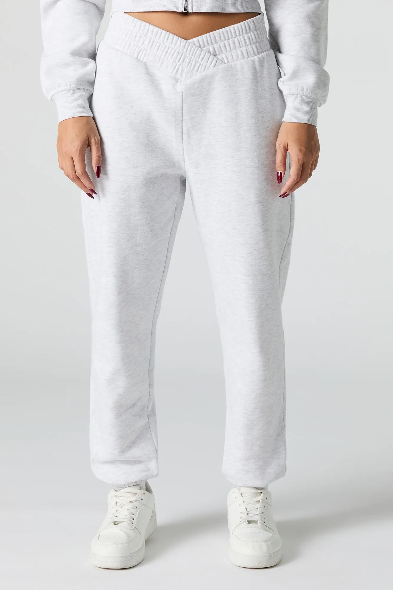 V Waist Fleece Jogger sold by Urban Planet product image thumbnail 5