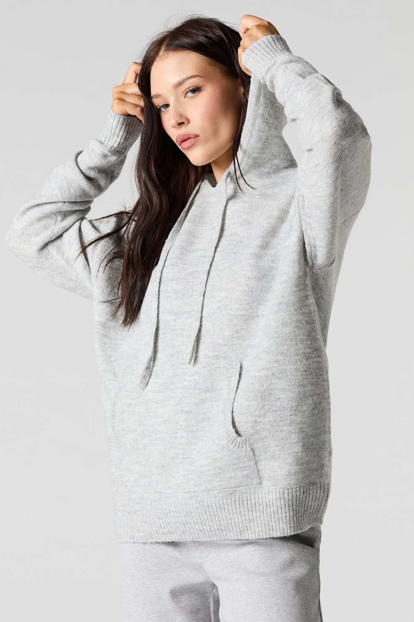 Mossy Knit Hooded Sweater sold by Urban Planet product image thumbnail 4