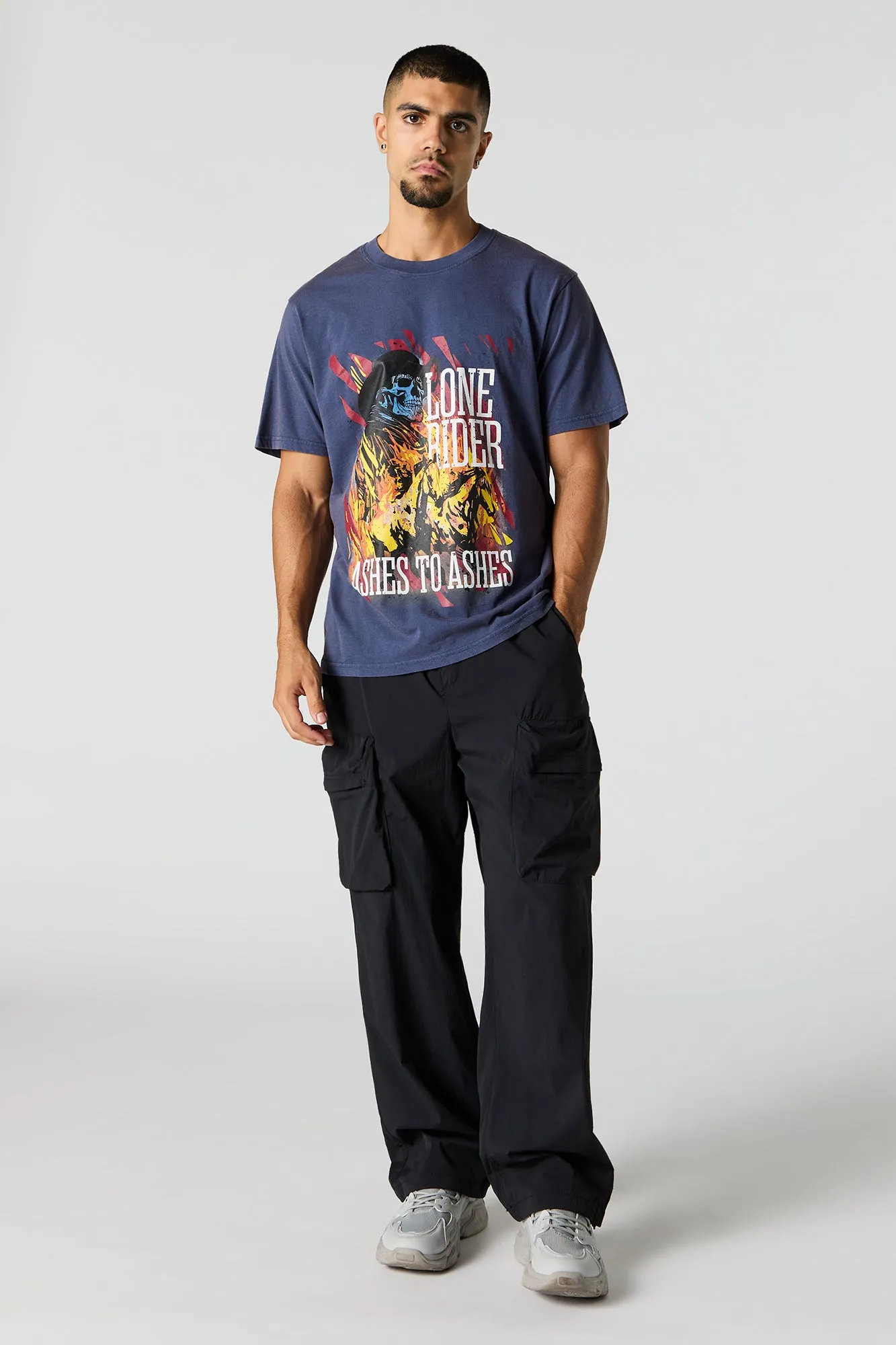 T-shirt à imprimé Lone Rider sold by Urban Planet product image thumbnail 3