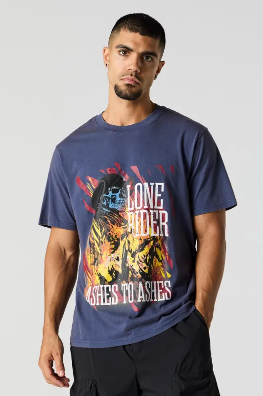 T-shirt à imprimé Lone Rider sold by Urban Planet