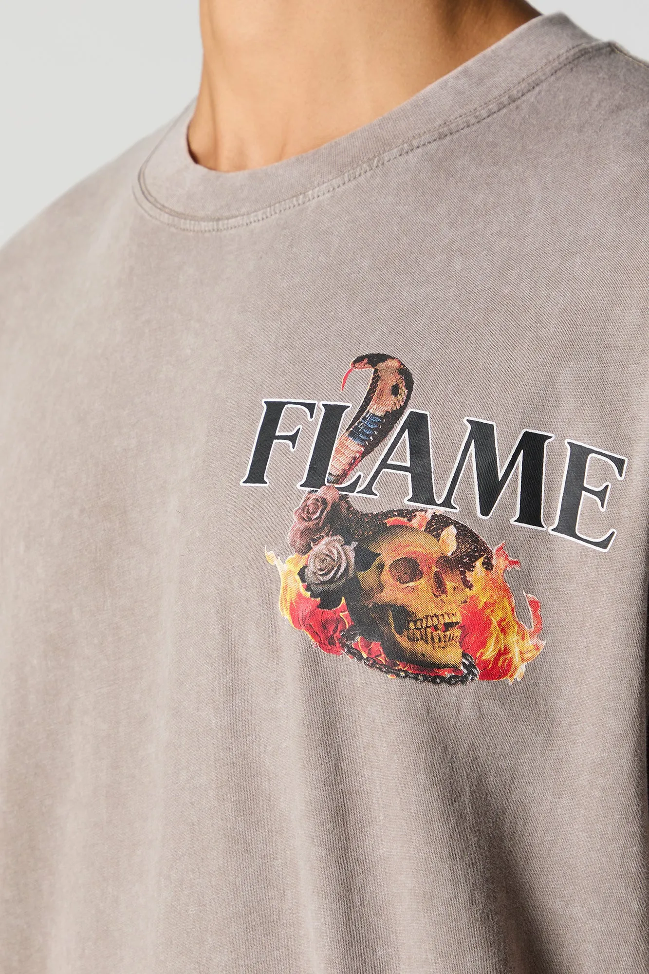 Flame Graphic T-Shirt sold by Urban Planet product image thumbnail 4