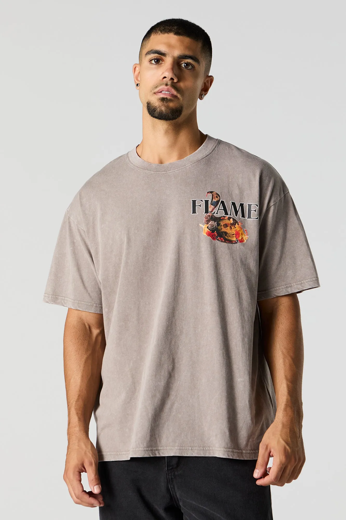 T-shirt à imprimé Flame sold by Urban Planet product image thumbnail 2