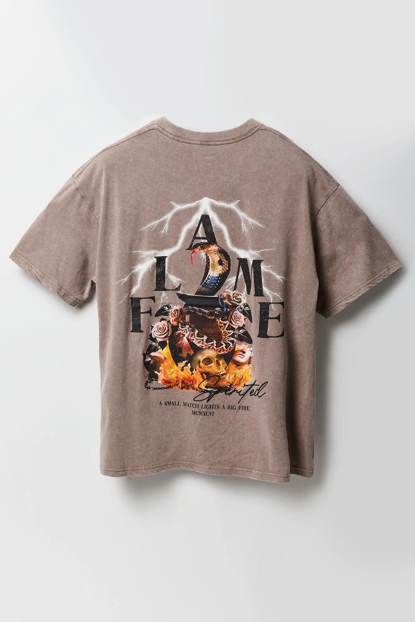 T-shirt à imprimé Flame sold by Urban Planet product image thumbnail 5