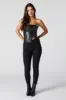 Jean ajusté taille haute délavé noir sold by Urban Planet