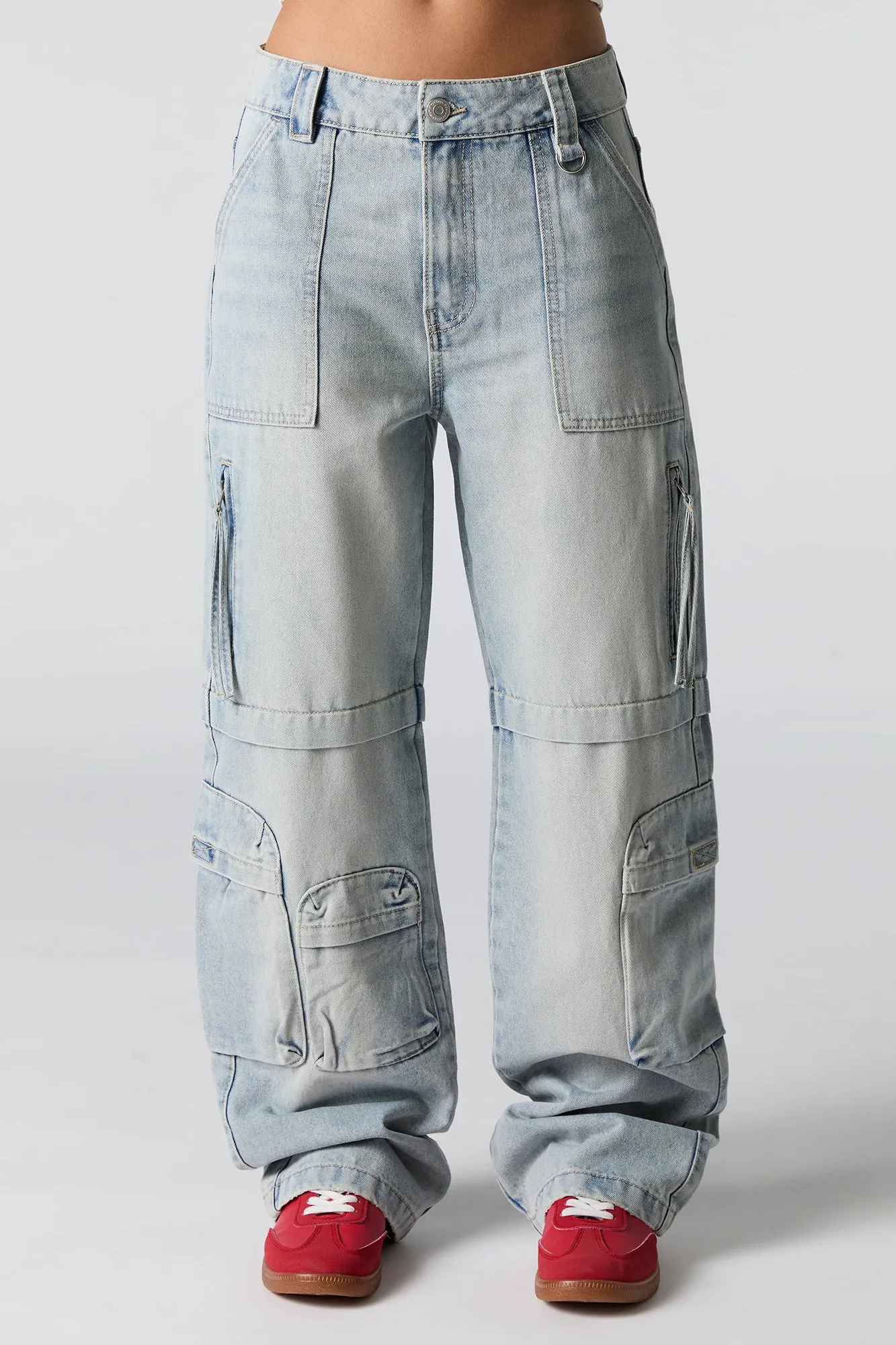 Zip Pocket Straight Leg Cargo Jean sold by Urban Planet product image thumbnail 2