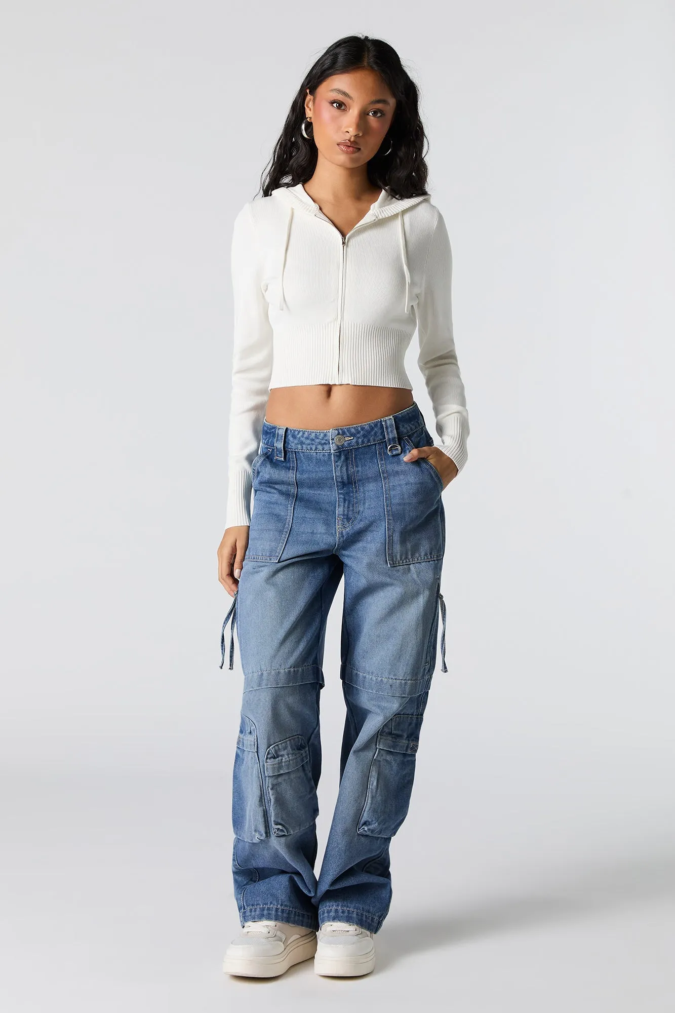 Zip Pocket Straight Leg Cargo Jean sold by Urban Planet product image thumbnail 4