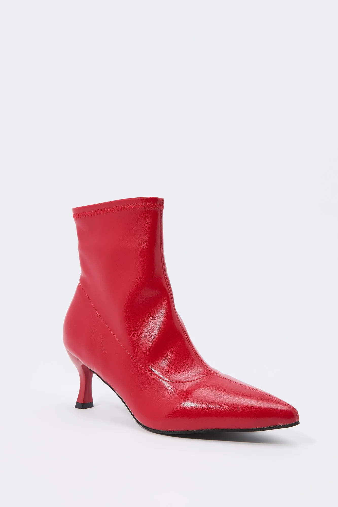 Faux-Leather Pointed Toe Kitten Heel sold by Urban Planet product image thumbnail 3