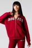 City Embroidered Zip-Up Fleece Hoodie sold by Urban Planet