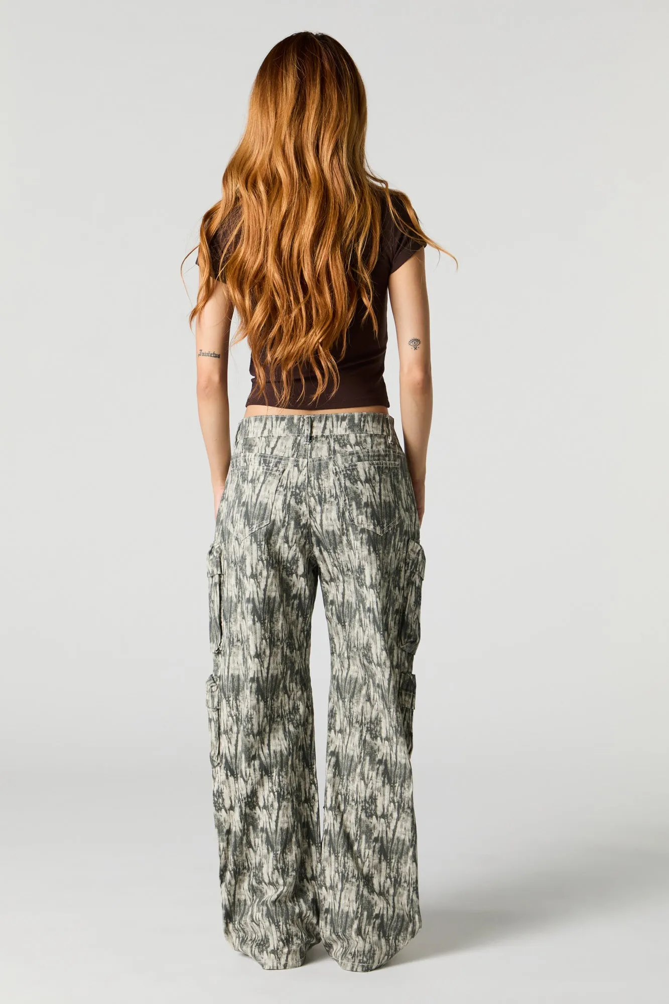 Pantalon cargo à jambe droite avec poches multiples sold by Urban Planet product image thumbnail 3