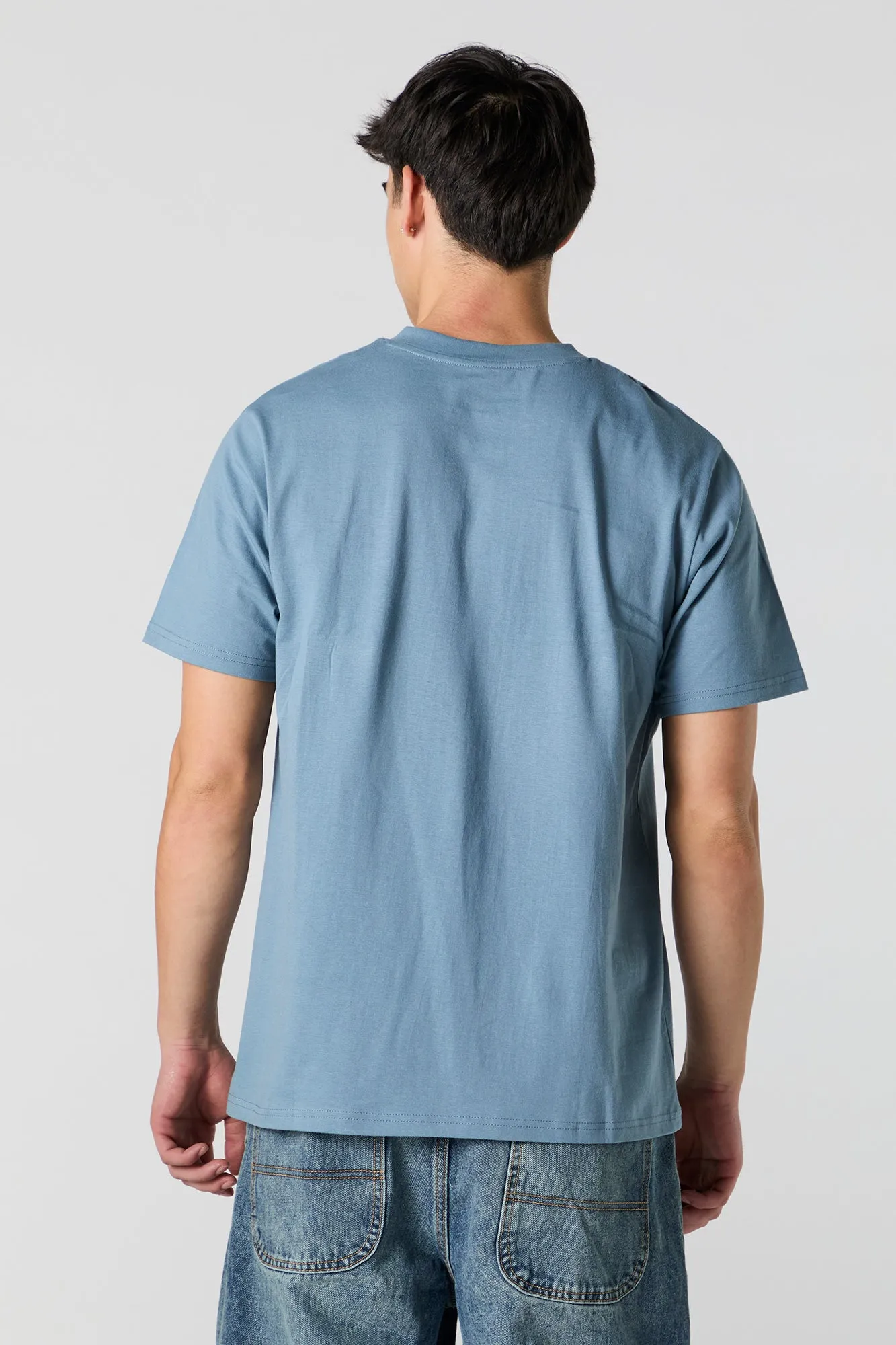 Solid V-Neck T-Shirt sold by Urban Planet product image thumbnail 2